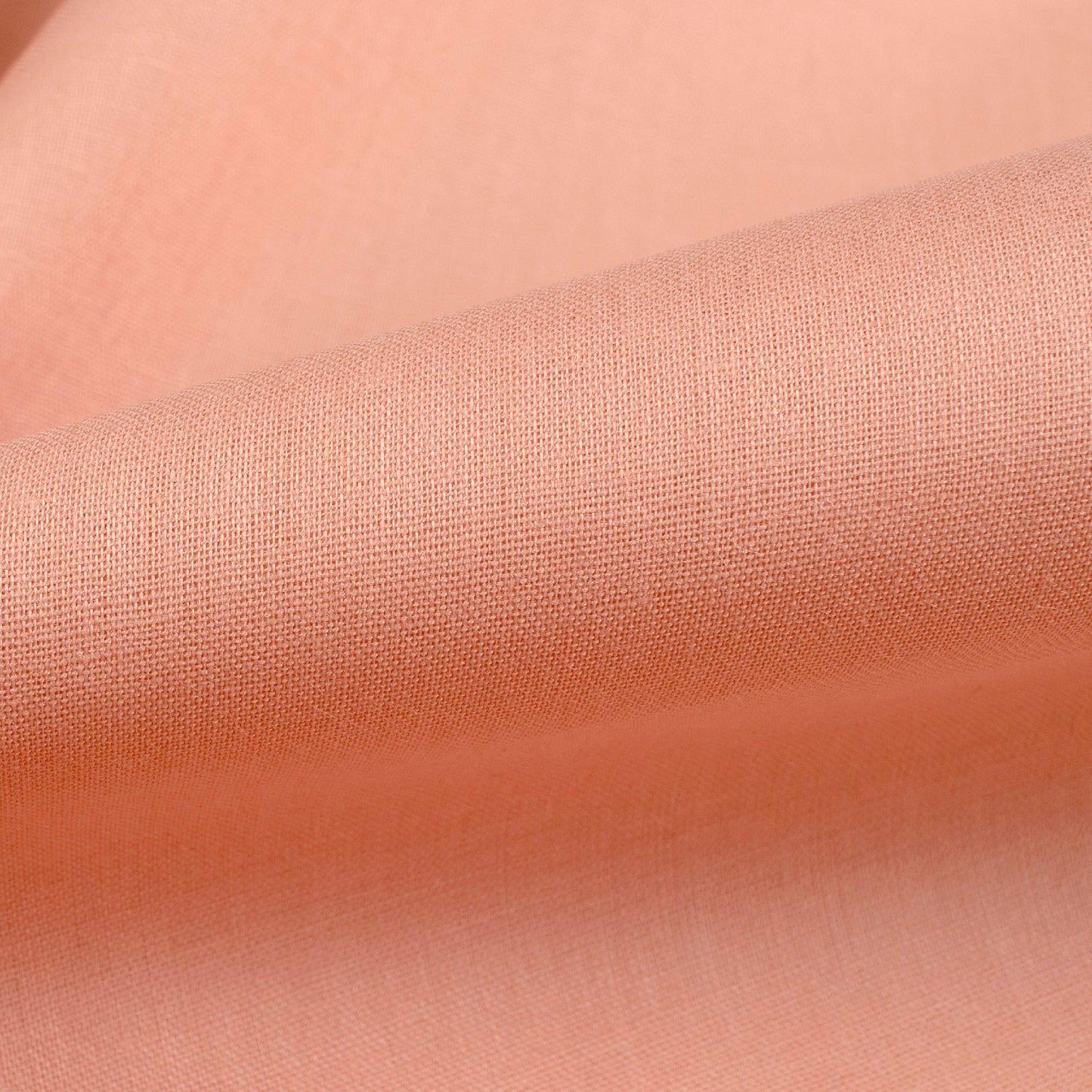 Cantaloupe Orange Plain Cotton Cambric Fabric
