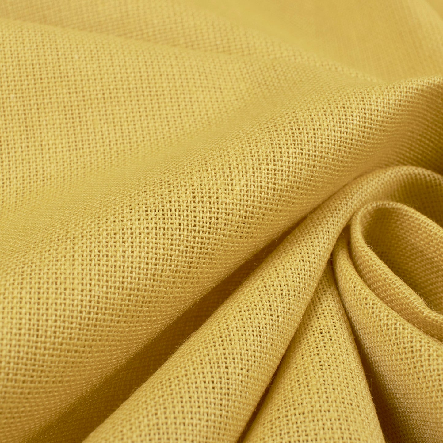 Flax Yellow Plain Cotton Flex Fabric