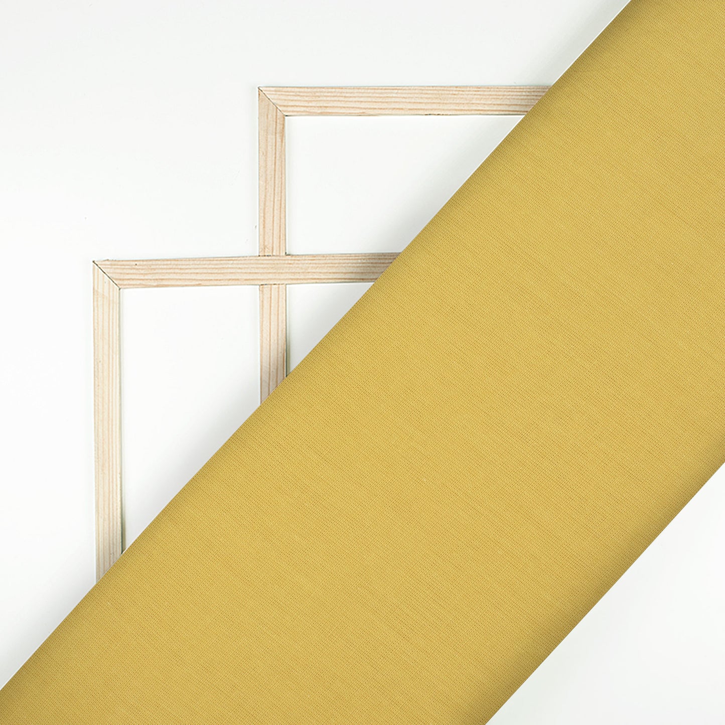 Flax Yellow Plain Cotton Flex Fabric