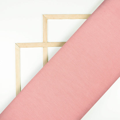 Watermelon Pink Plain Cotton Flex Fabric