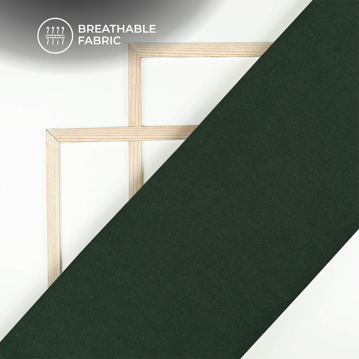 Sacramento Green Plain Cotton Flex Fabric