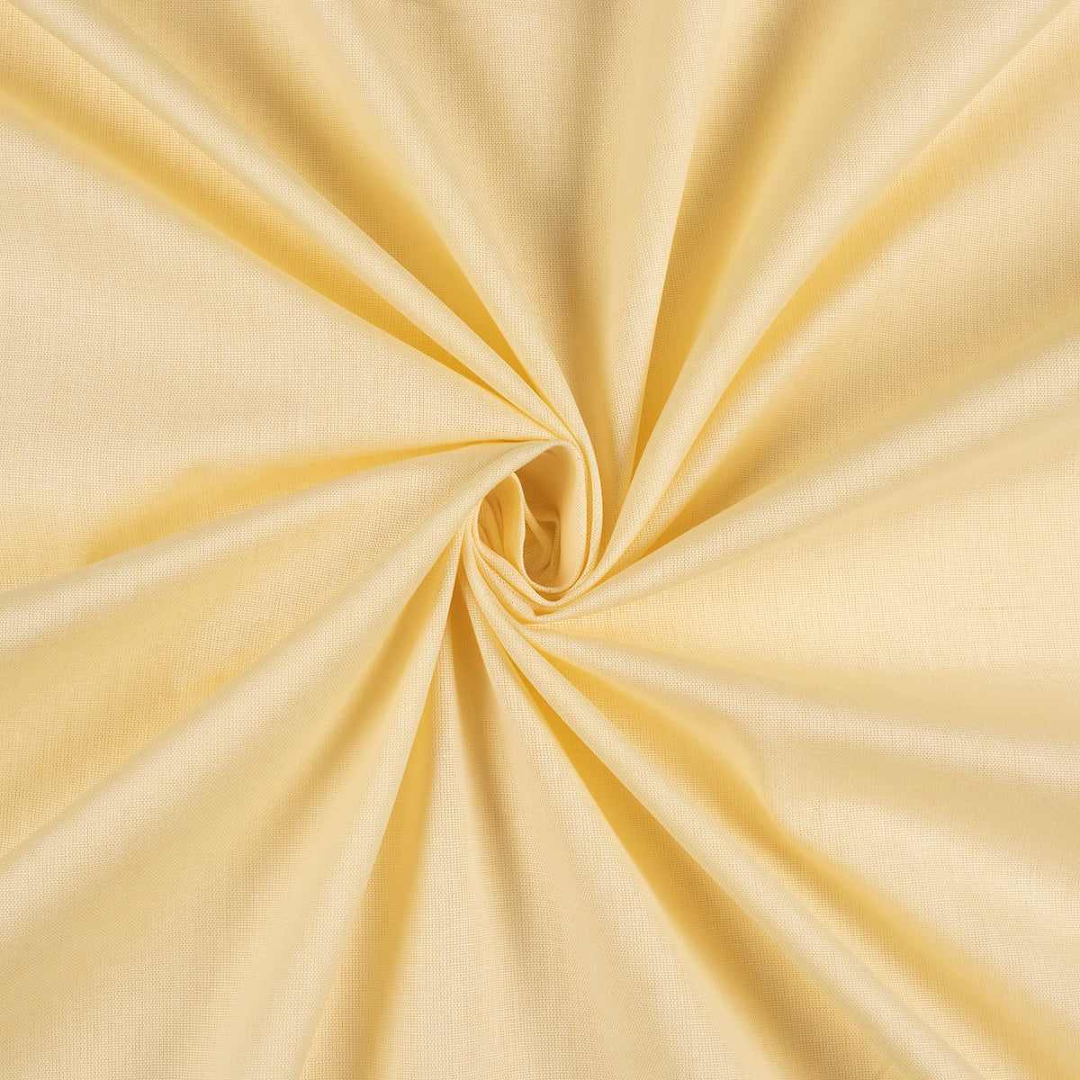 Dffoddil Yellow Plain Cotton Flex Fabric