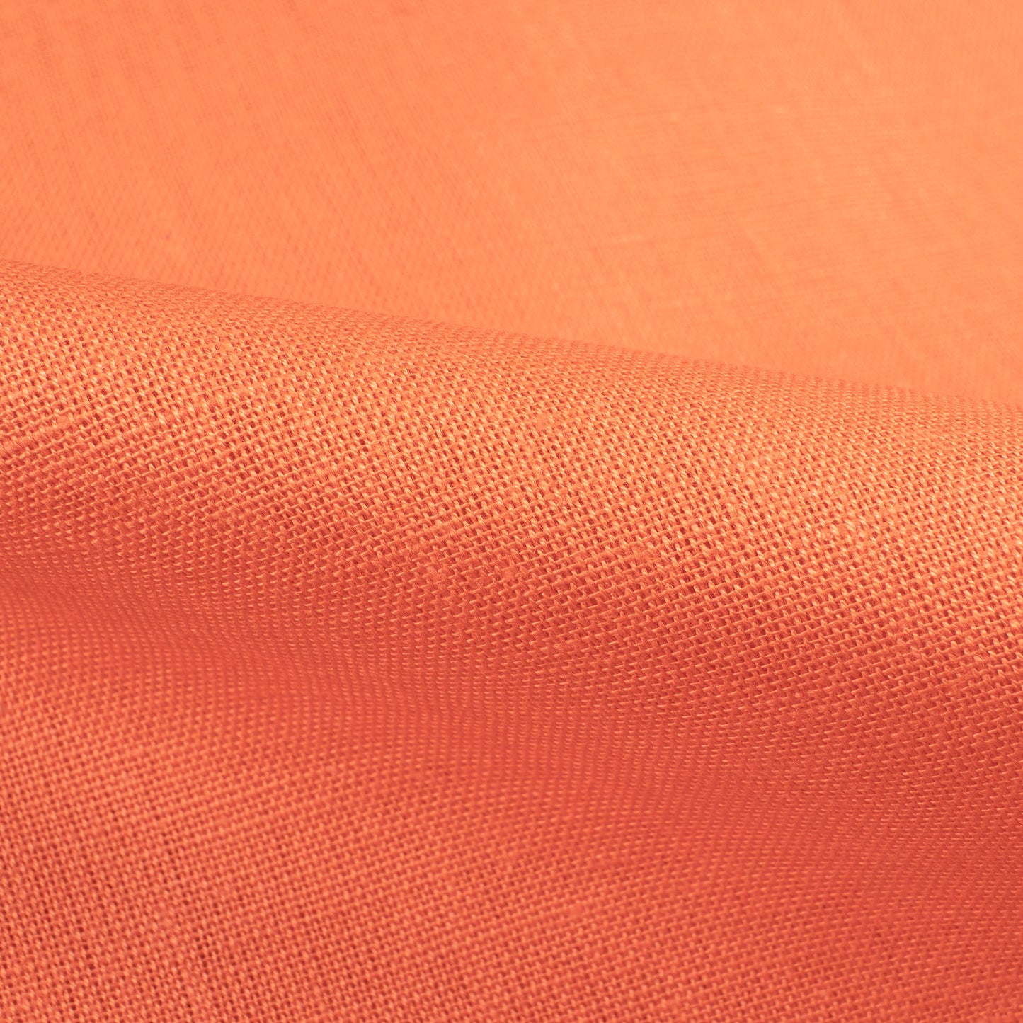 Coral Orange Plain Cotton Flex Fabric