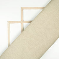 Coffee Cream Plain Cotton Flex Fabric