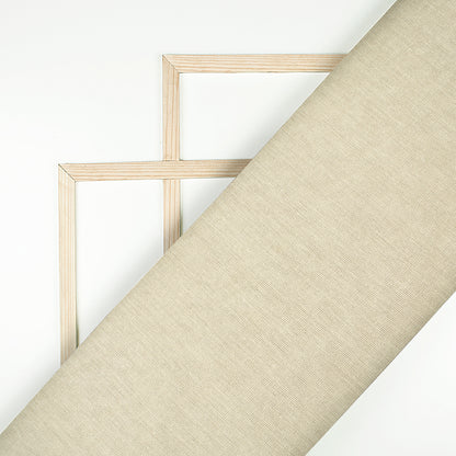 Coffee Cream Plain Cotton Flex Fabric