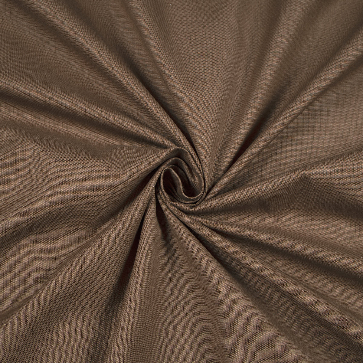 Coffee Brown Plain Cotton Flex Fabric