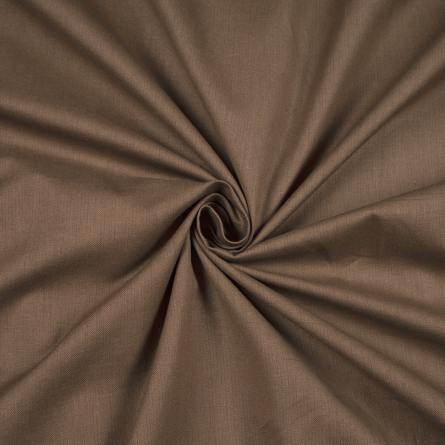 Coffee Brown Plain Cotton Flex Fabric