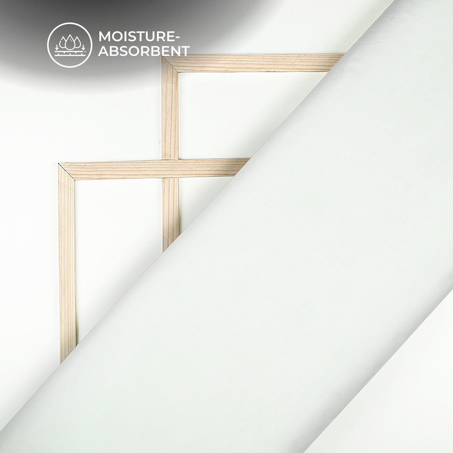 Plain White Soft Luxe Cheesy Cotton Fabric (Width 55 Inches)