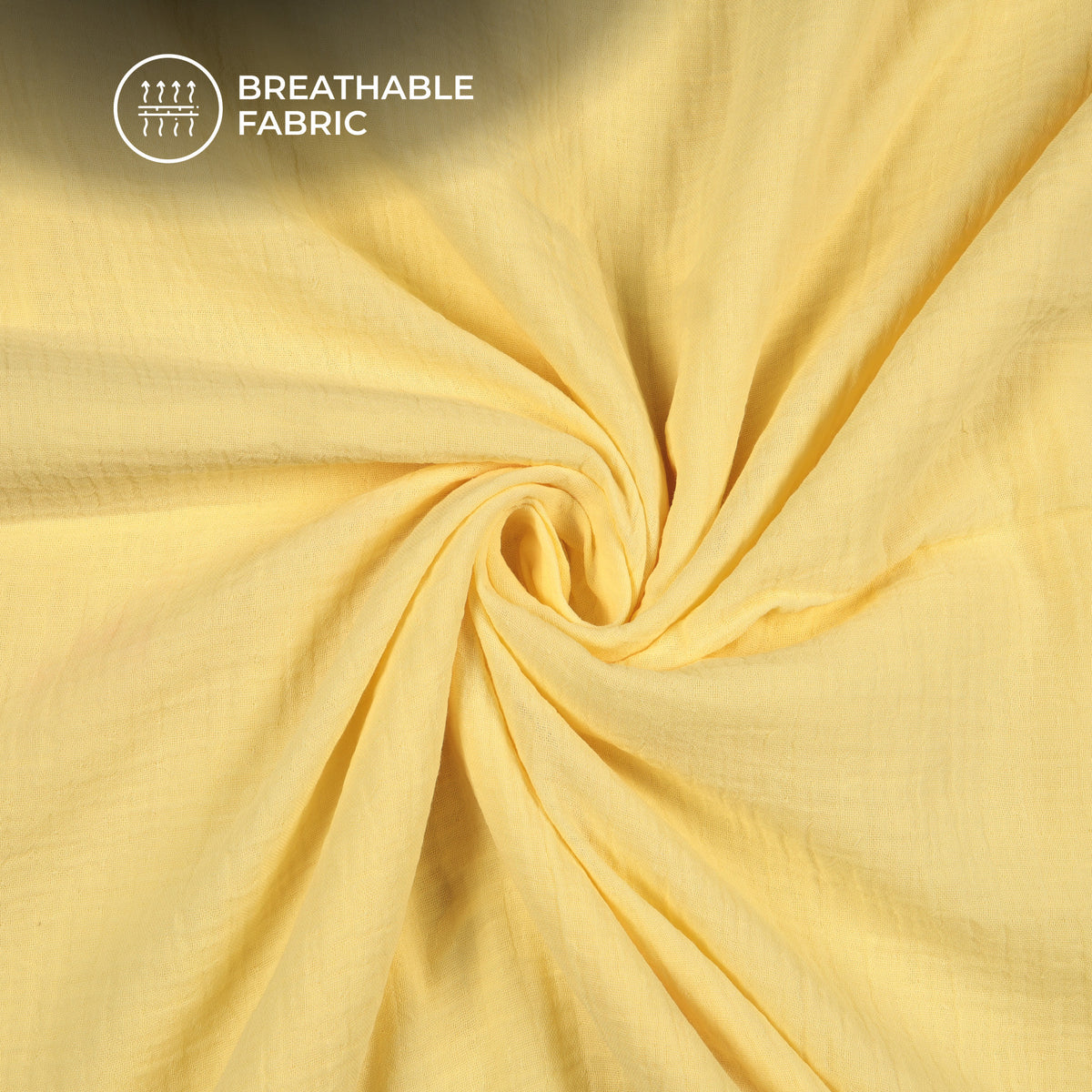 Mustard Cloth Color Plain Mustard Yellow Soft Luxe Double Cloth Cheesy Cotton Fabric (Widt ...