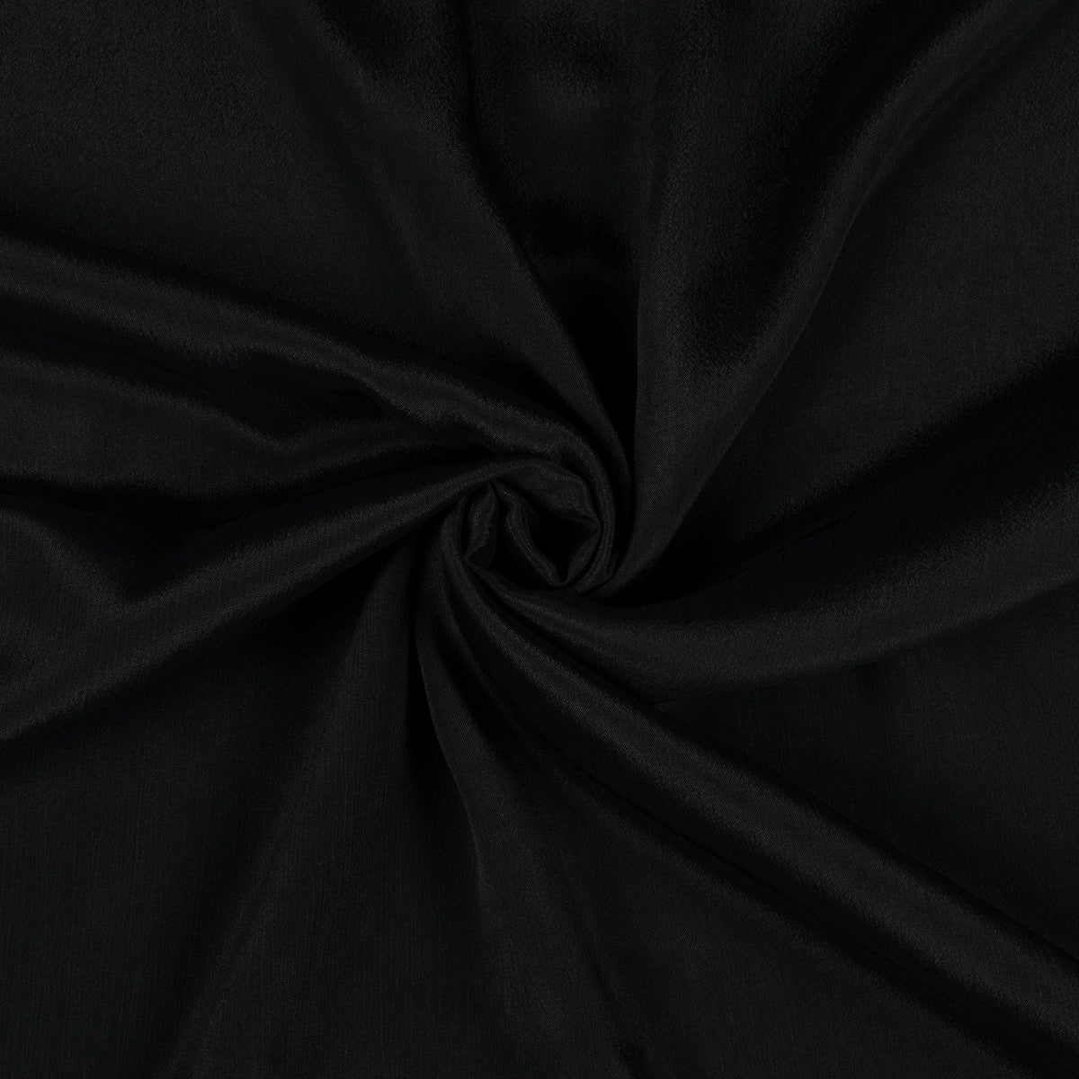 Black Plain Pure Chinnon Chiffon Fabric