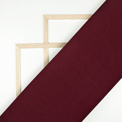 Maroon Plain Pure Chinnon Chiffon Fabric