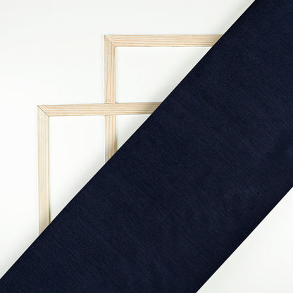 Navy Blue Plain Pure Chinnon Chiffon Fabric