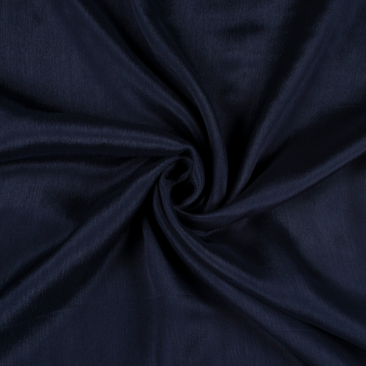Navy Blue Plain Pure Chinnon Chiffon Fabric
