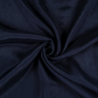 Navy Blue Plain Pure Chinnon Chiffon Fabric