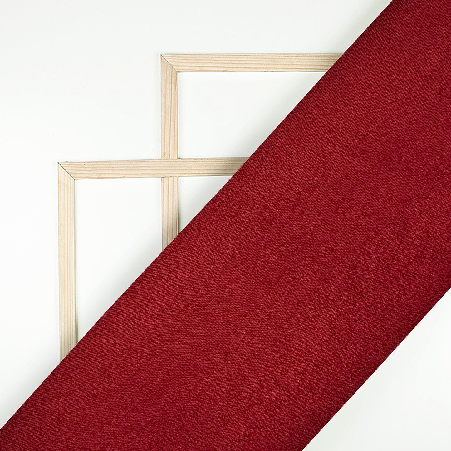 Blood Red Plain Pure Chinnon Chiffon Fabric