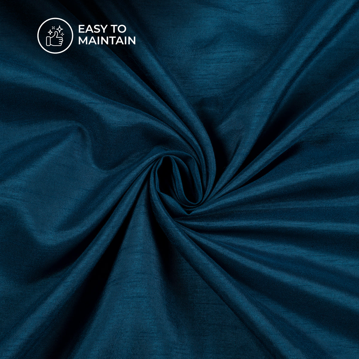 Astronaut Blue Plain Pure Dola Silk Fabric For Wholesale