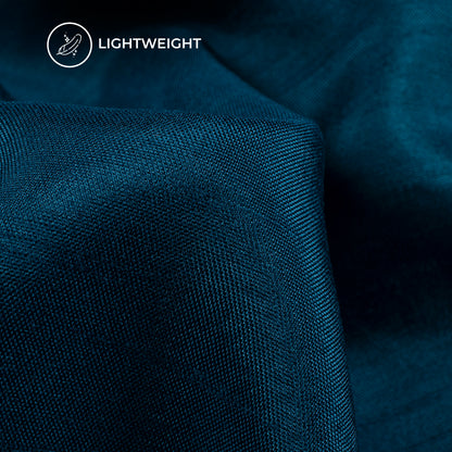 Astronaut Blue Plain Pure Dola Silk Fabric