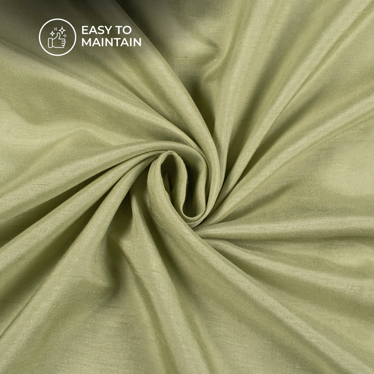Pastel Green Plain Pure Dola Silk Fabric For Wholesale