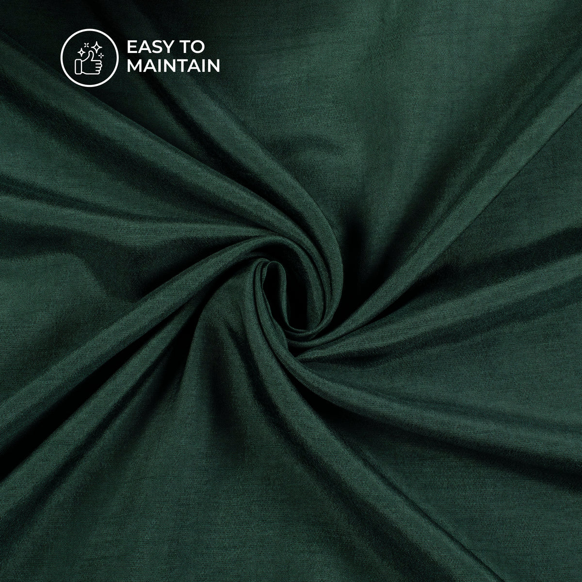 Castleton Green Plain Pure Dola Silk Fabric For Wholesale