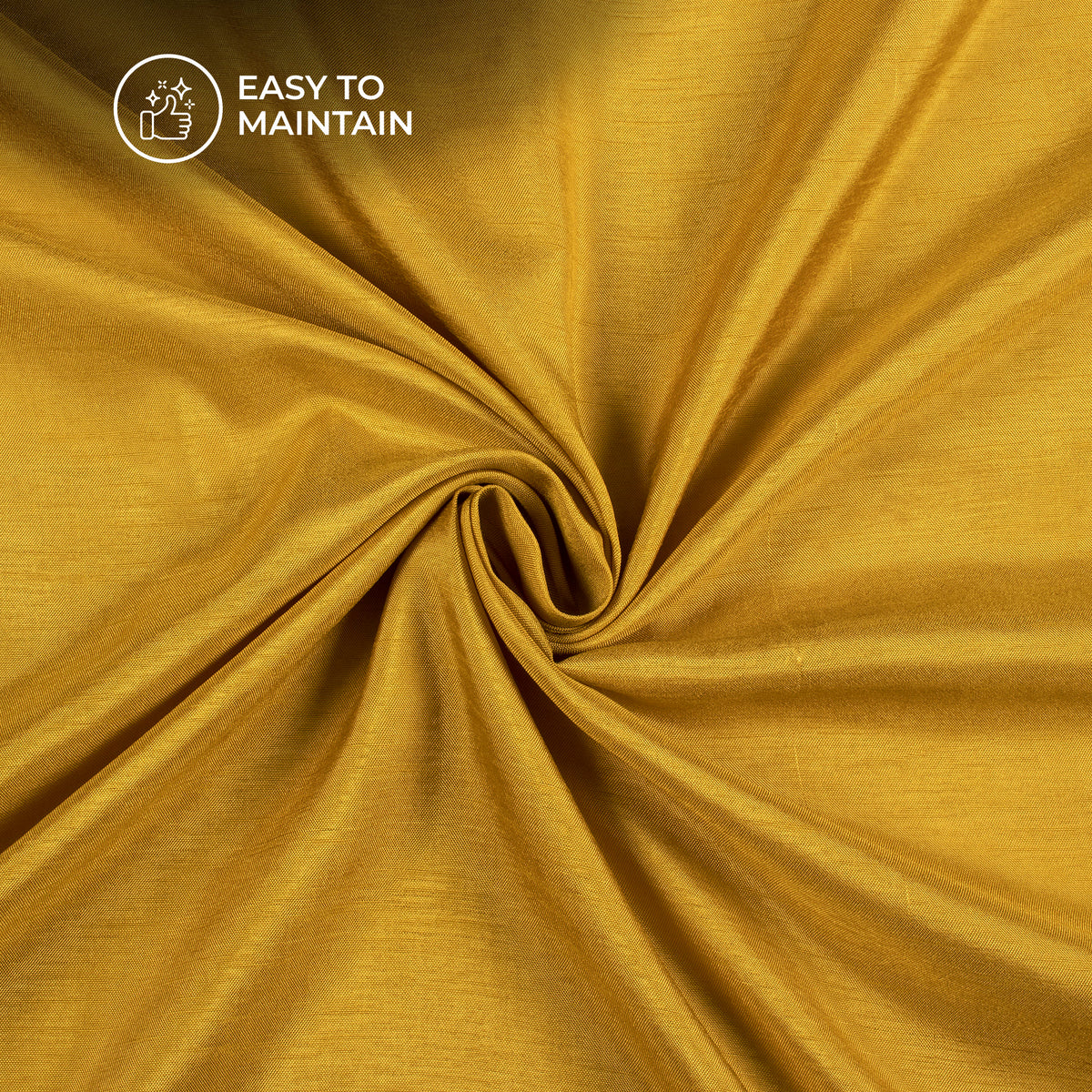 Corn Yellow Plain Pure Dola Silk Fabric For Wholesale