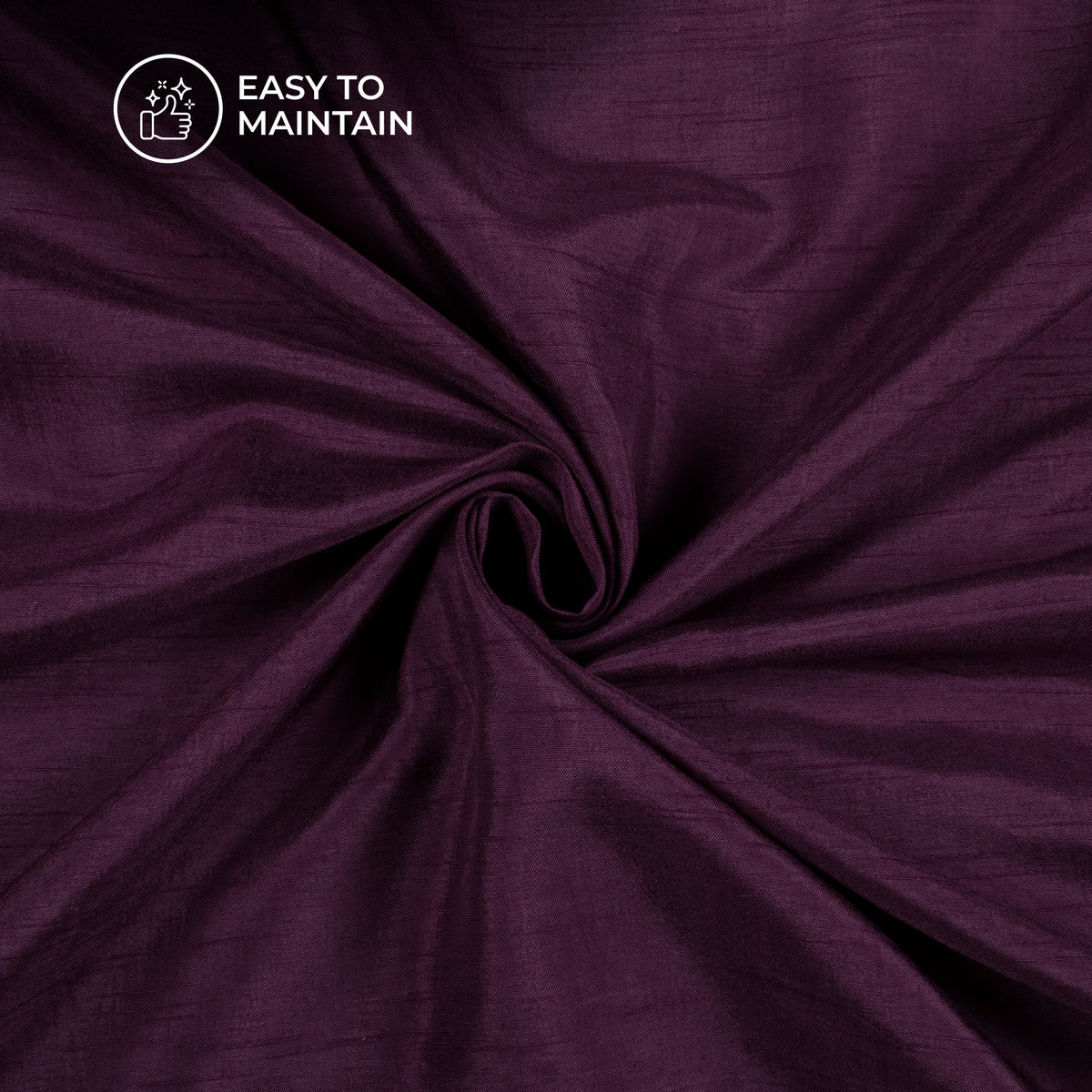 Dark Purple Plain Pure Dola Silk Fabric For Wholesale