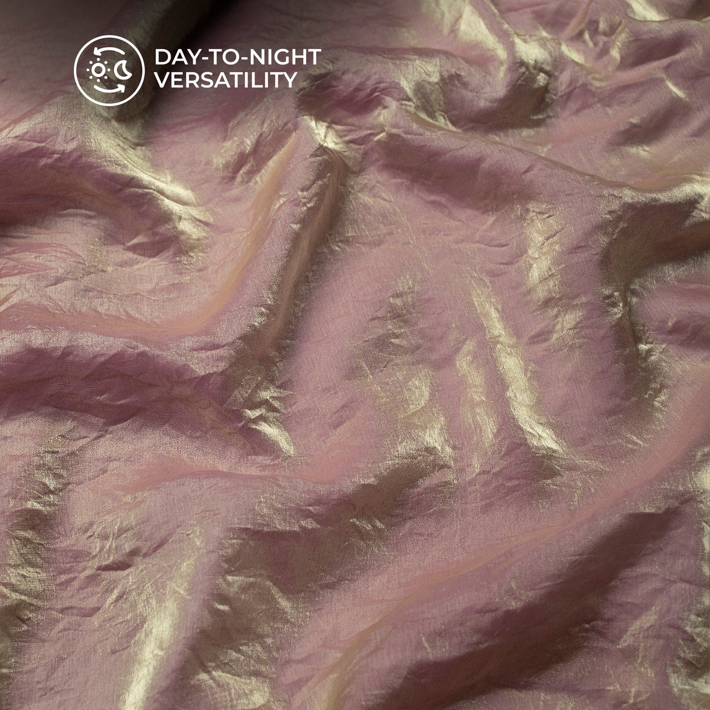 Exclusive Lemonade Pink Plain Shimmer Tissue Fabric