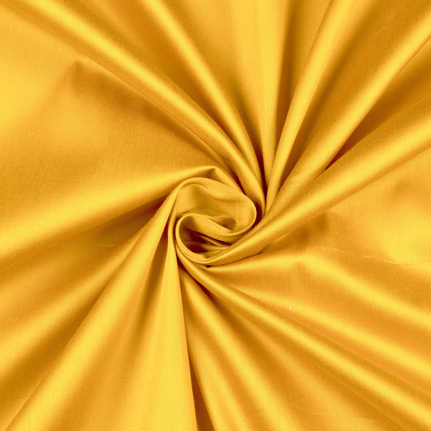 Mustard Yellow Plain Glazed Cotton Fabric