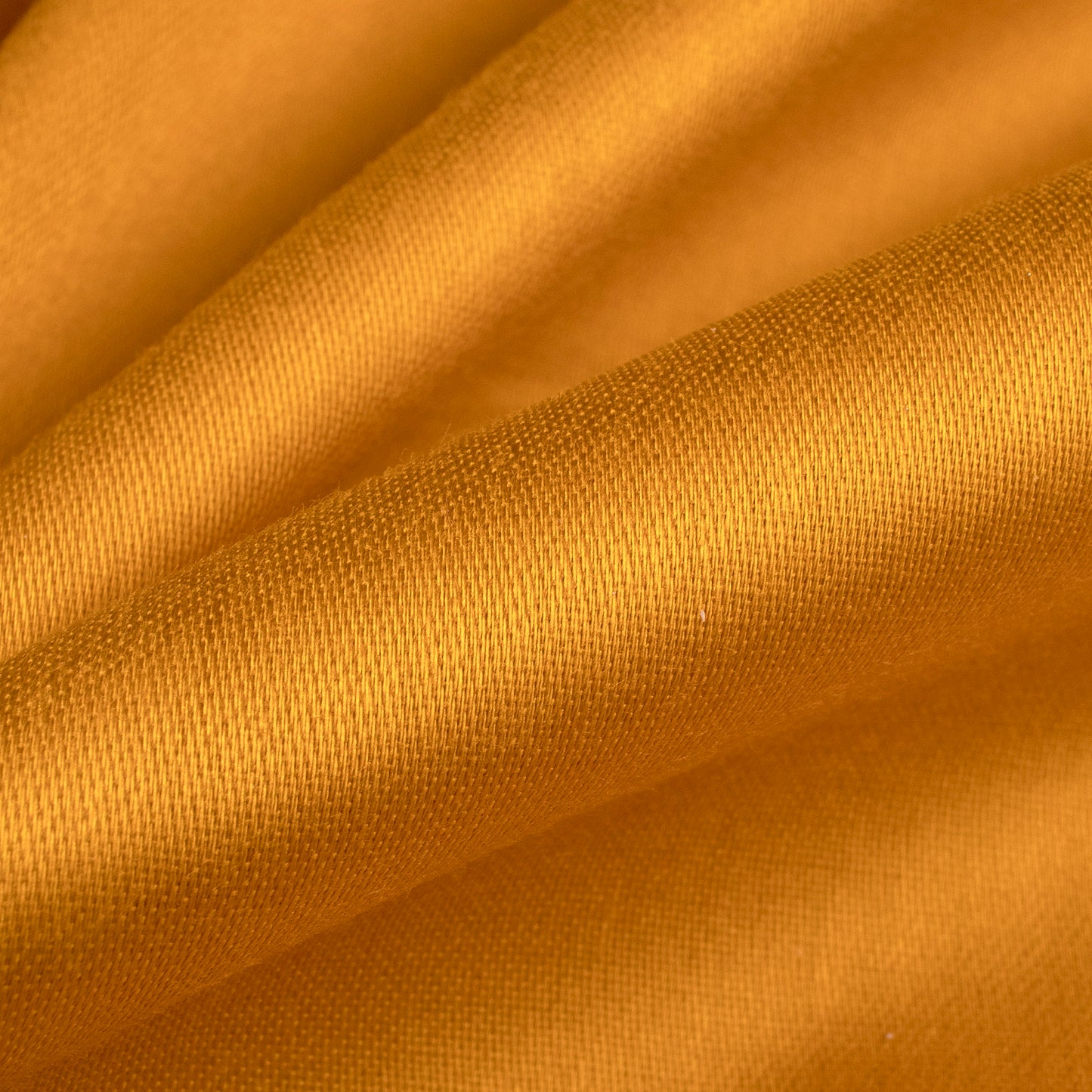 Mustard Yellow Plain Glazed Cotton Fabric