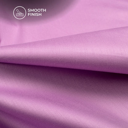 Baby Purple Plain Glazed Cotton Fabric