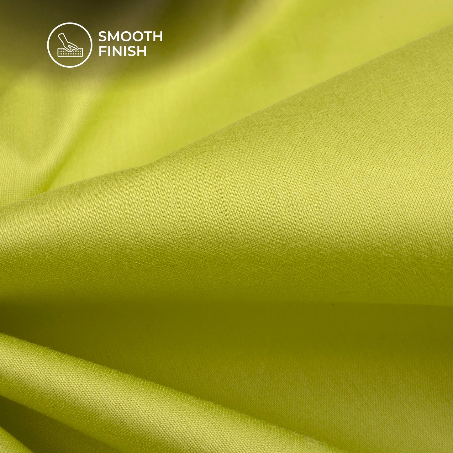 Green Plain Glazed Cotton Fabric