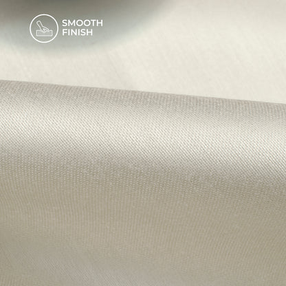 Paper Beige Plain Glazed Cotton Fabric