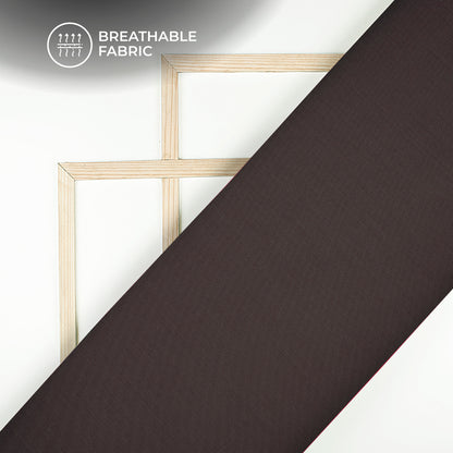 Brown Plain Glazed Cotton Fabric