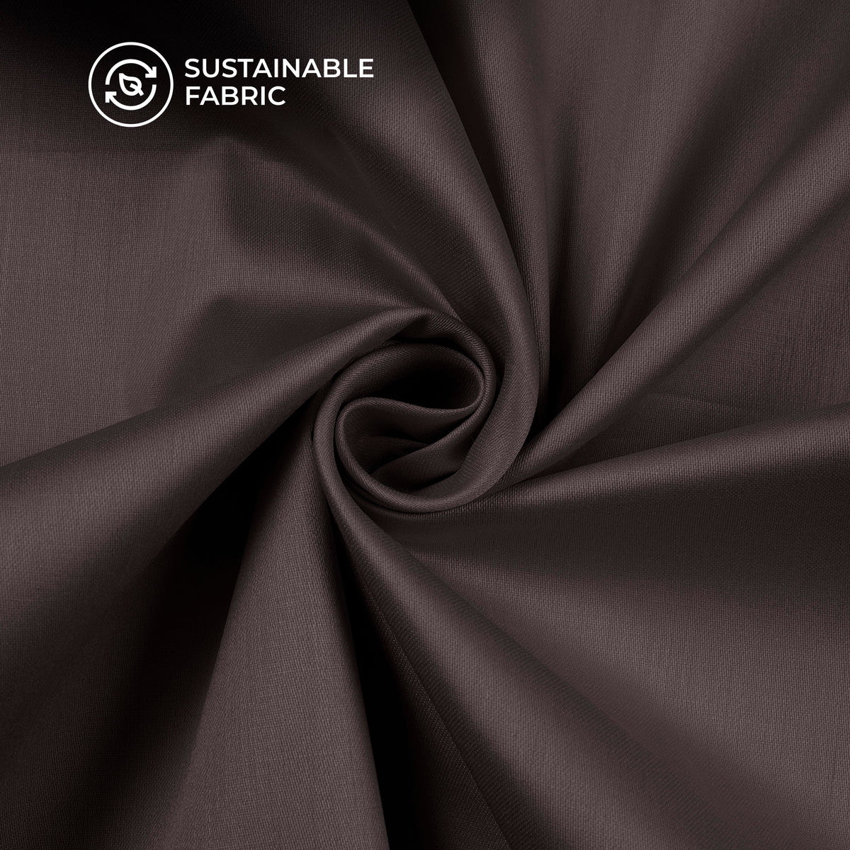 Brown Plain Glazed Cotton Fabric