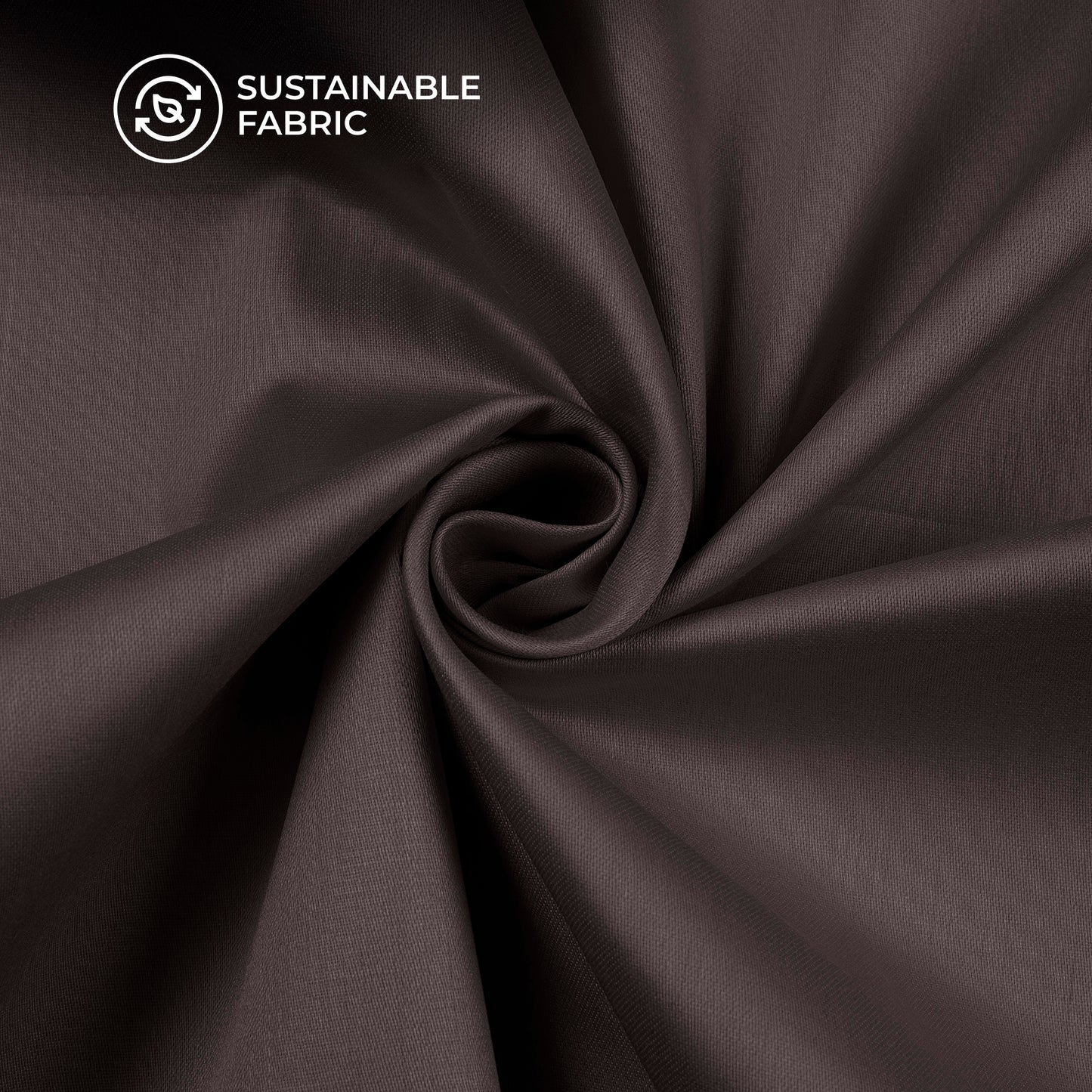 Brown Plain Glazed Cotton Fabric