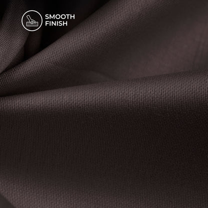 Brown Plain Glazed Cotton Fabric