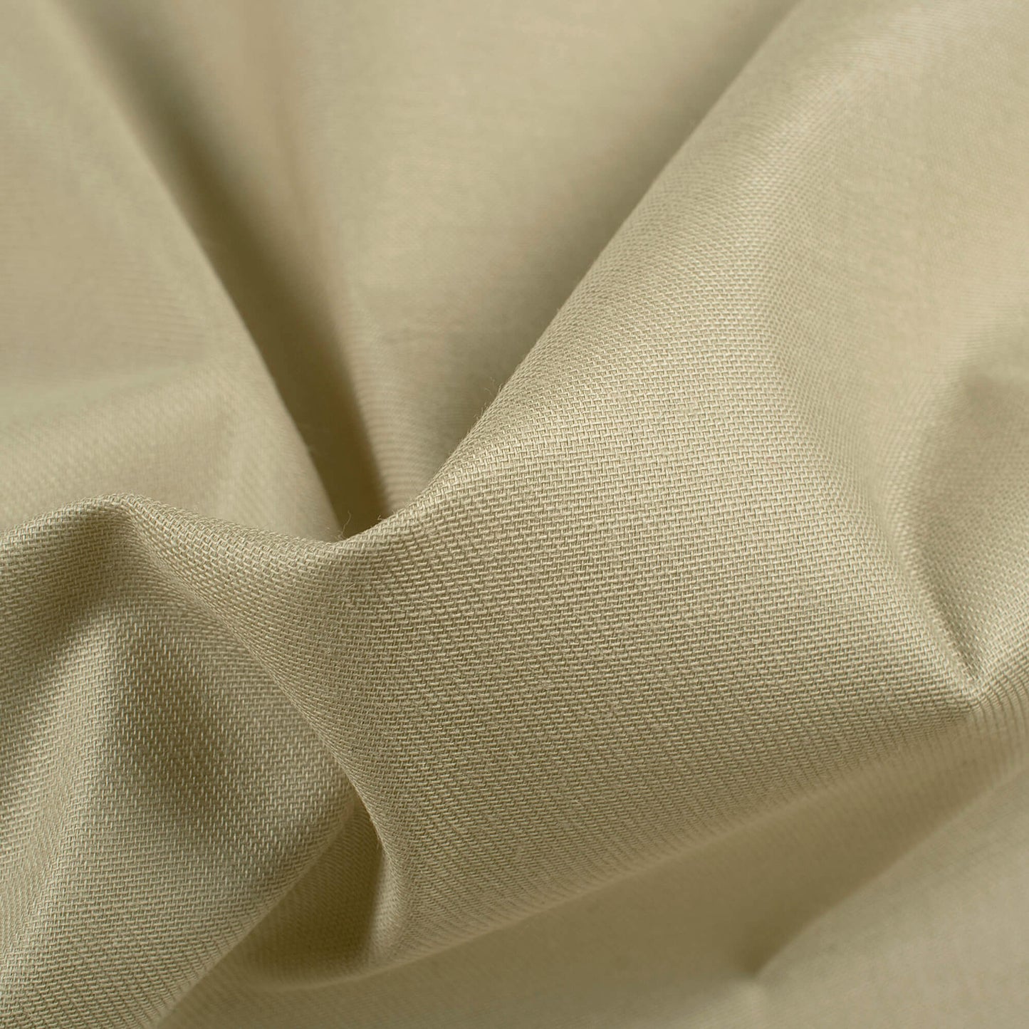 Oyster Beige Plain Glazed Cotton Fabric