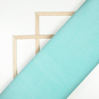 Baby Blue Plain Glazed Cotton Fabric