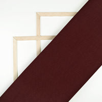 Hickory Brown Plain Glazed Cotton Fabric
