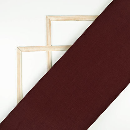 Hickory Brown Plain Glazed Cotton Fabric