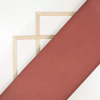 Coral Pink Plain Glazed Cotton Fabric
