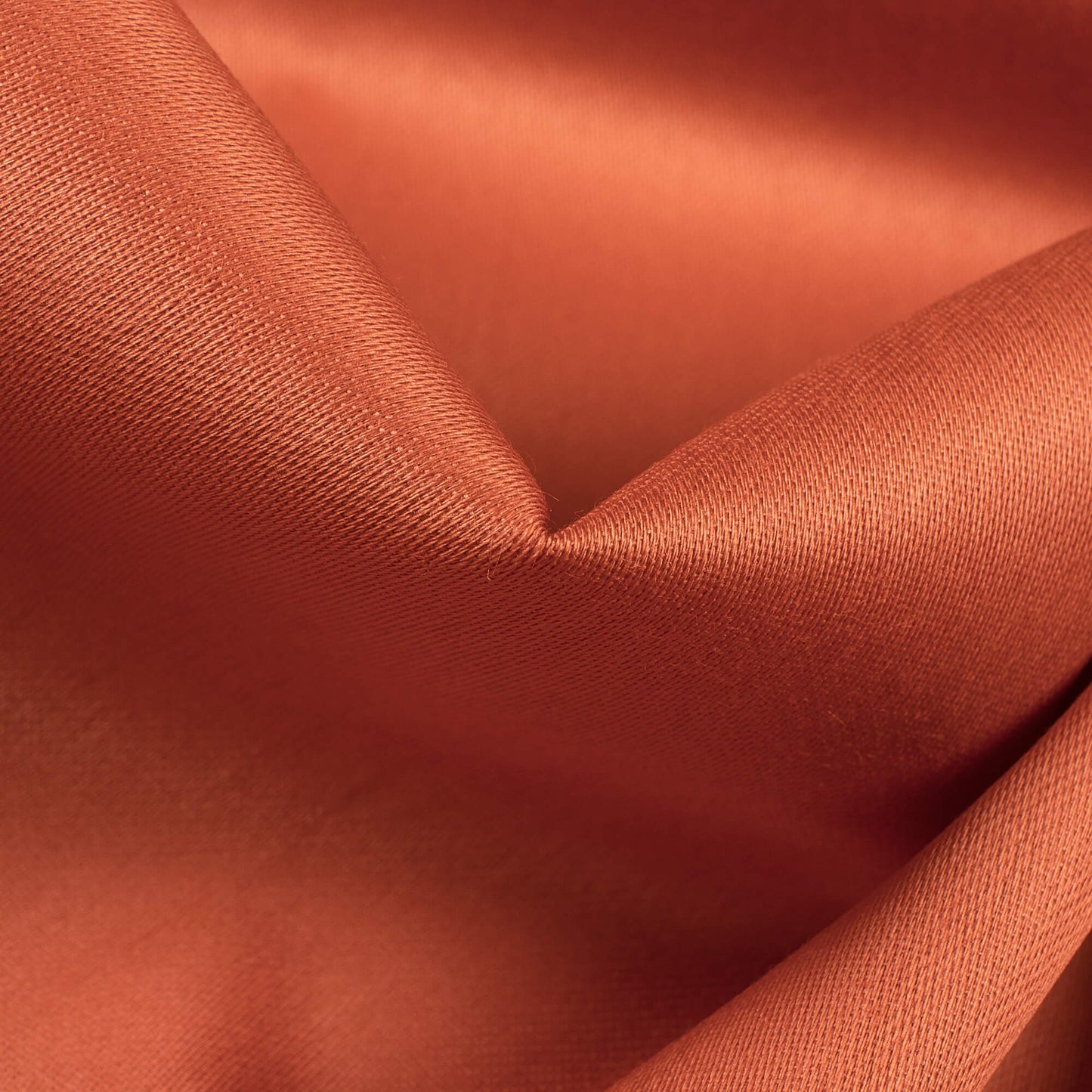 Salmon Orange Plain Glazed Cotton Fabric