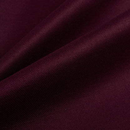 Wine Purple Plain Glazed Cotton Fabric