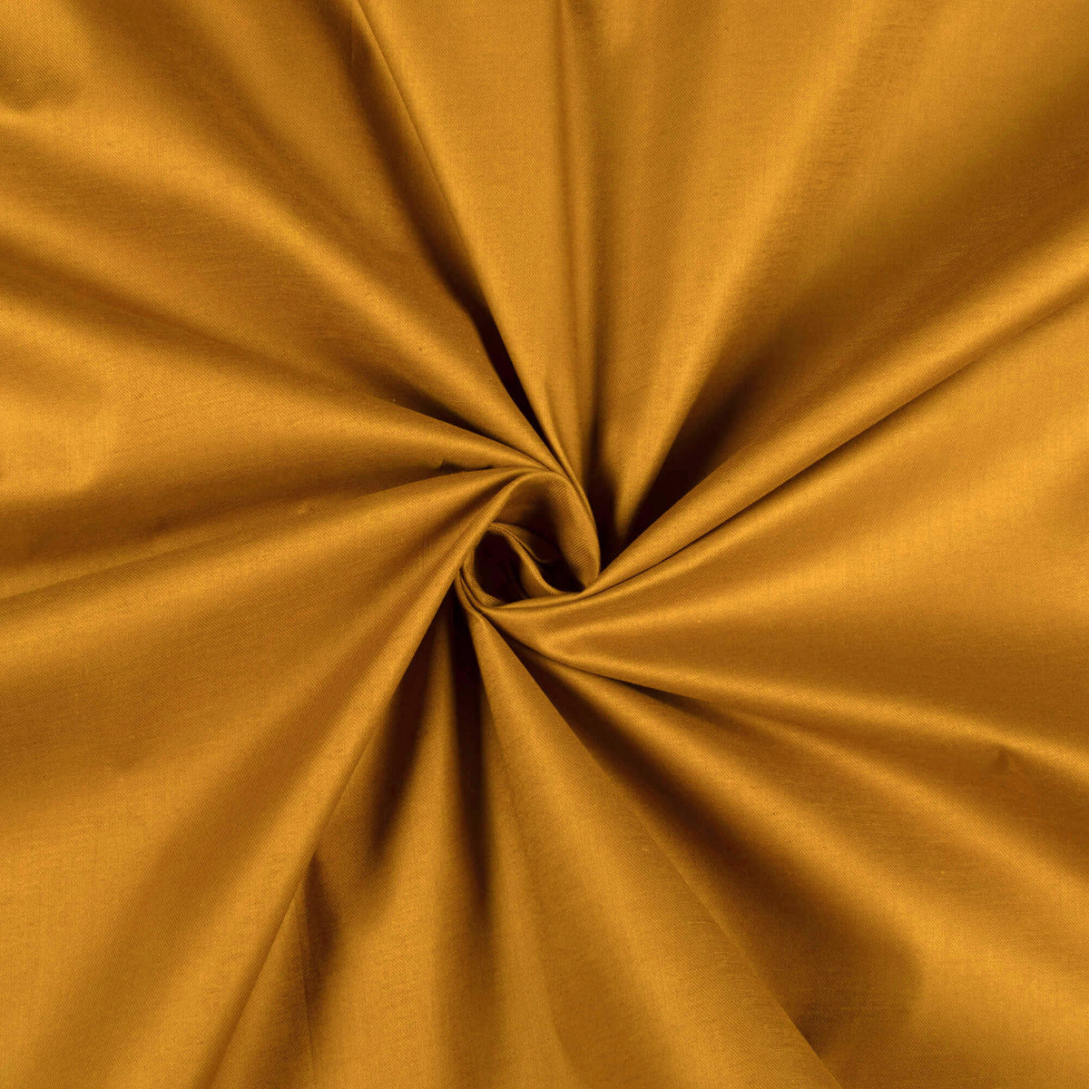 Dijon Yellow Plain Glazed Cotton Fabric