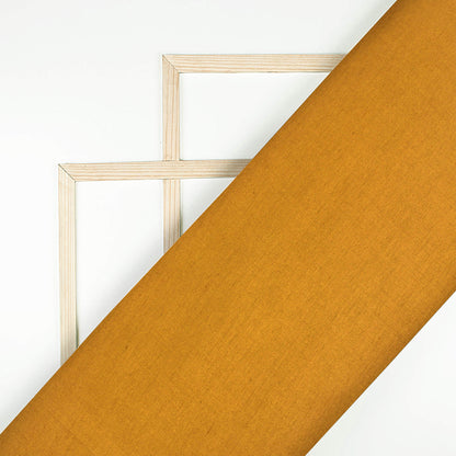 Dijon Yellow Plain Glazed Cotton Fabric