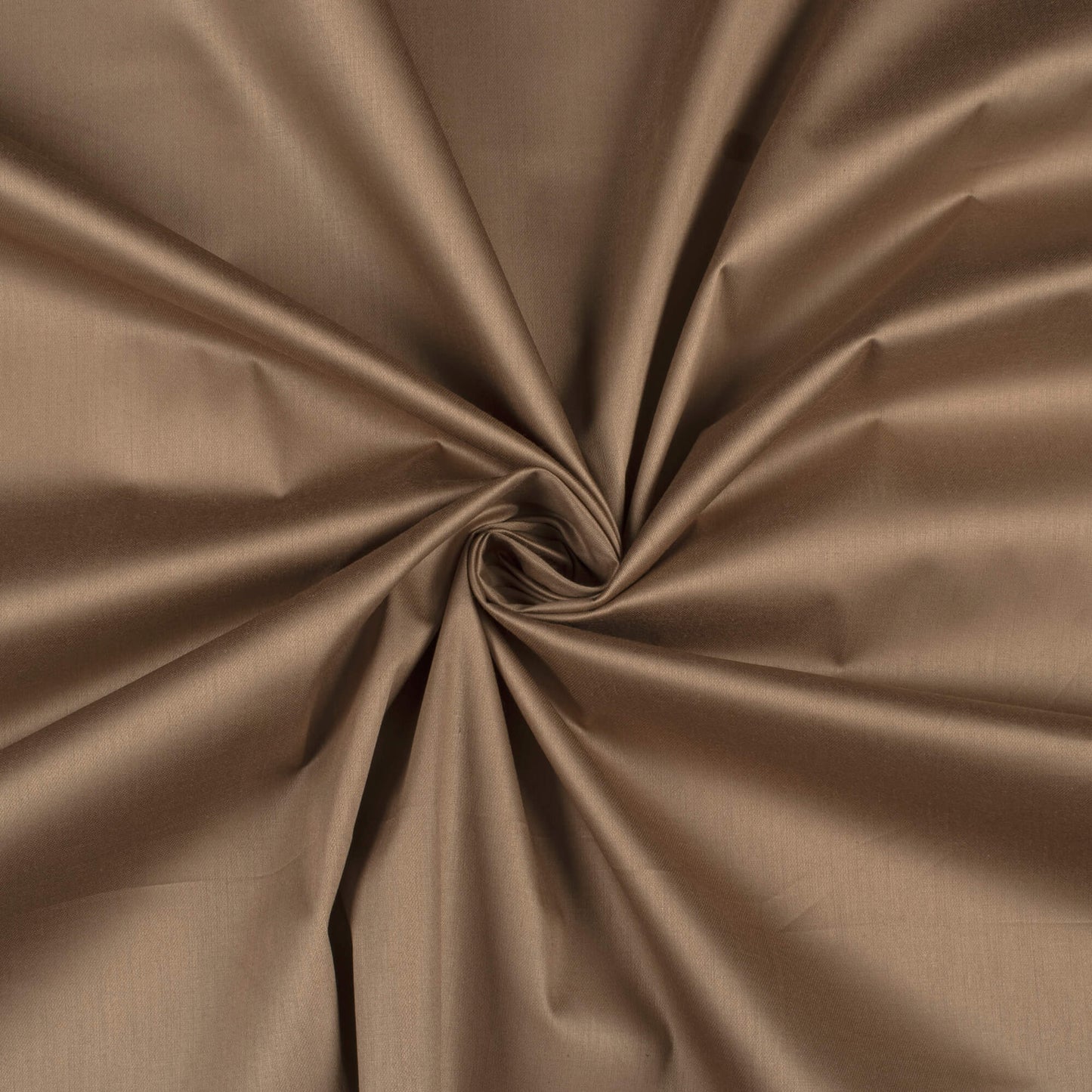 Mocha Beige Plain Glazed Cotton Fabric