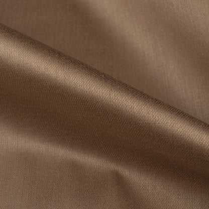 Mocha Beige Plain Glazed Cotton Fabric