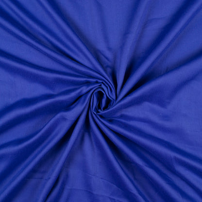 Midnight Blue Plain Poly Glazed Cotton Fabric