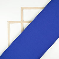 Midnight Blue Plain Poly Glazed Cotton Fabric