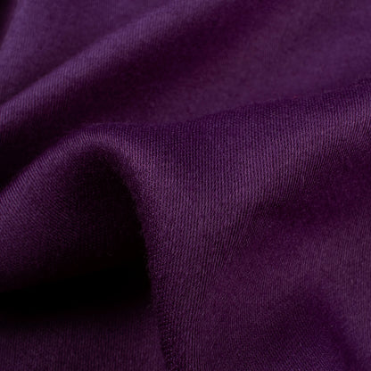 Dark Purple Plain Poly Glazed Cotton Fabric