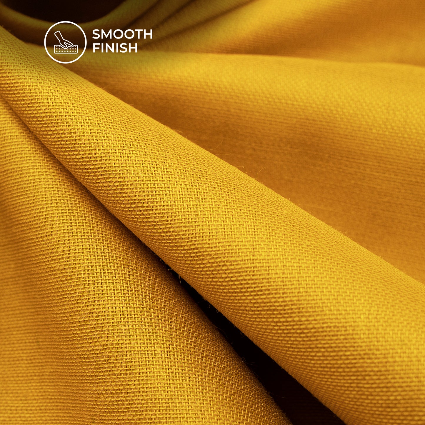 Munsell Yellow Plain Glazed Cotton Fabric